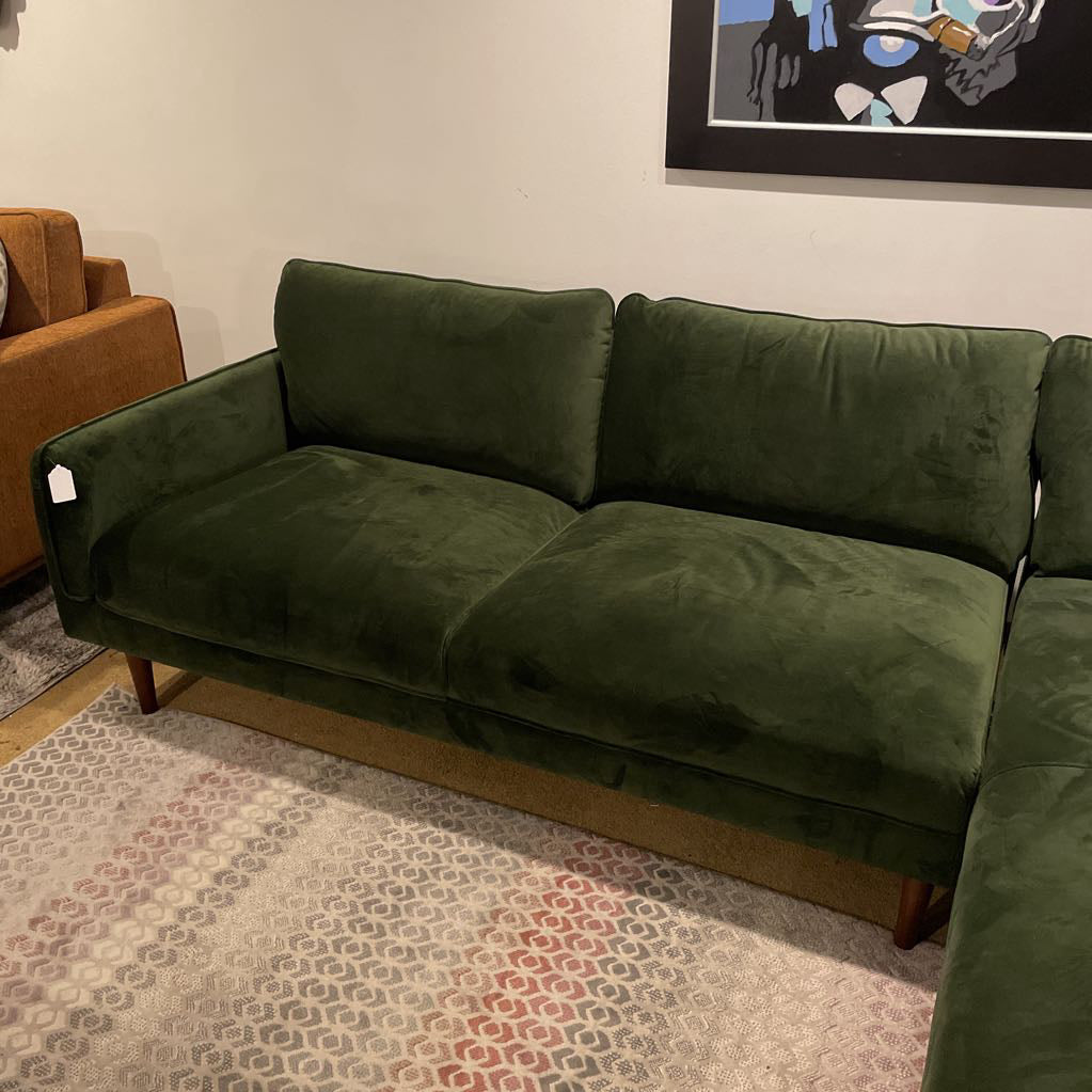 Egersund Moss Green RAF Chaise Sectional