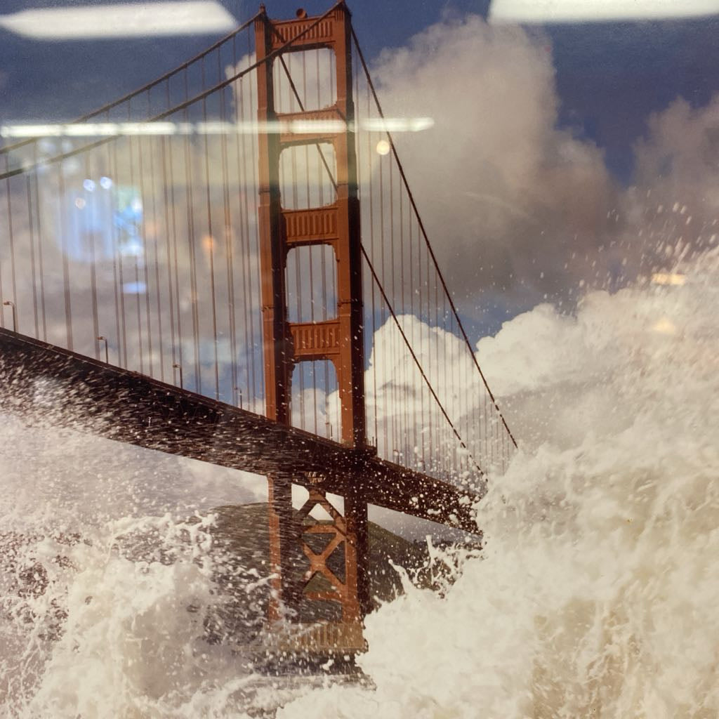 Signed Golden Gate Waves Photo ART