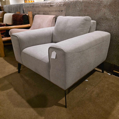 Petrina Fog Wood Trim Chair