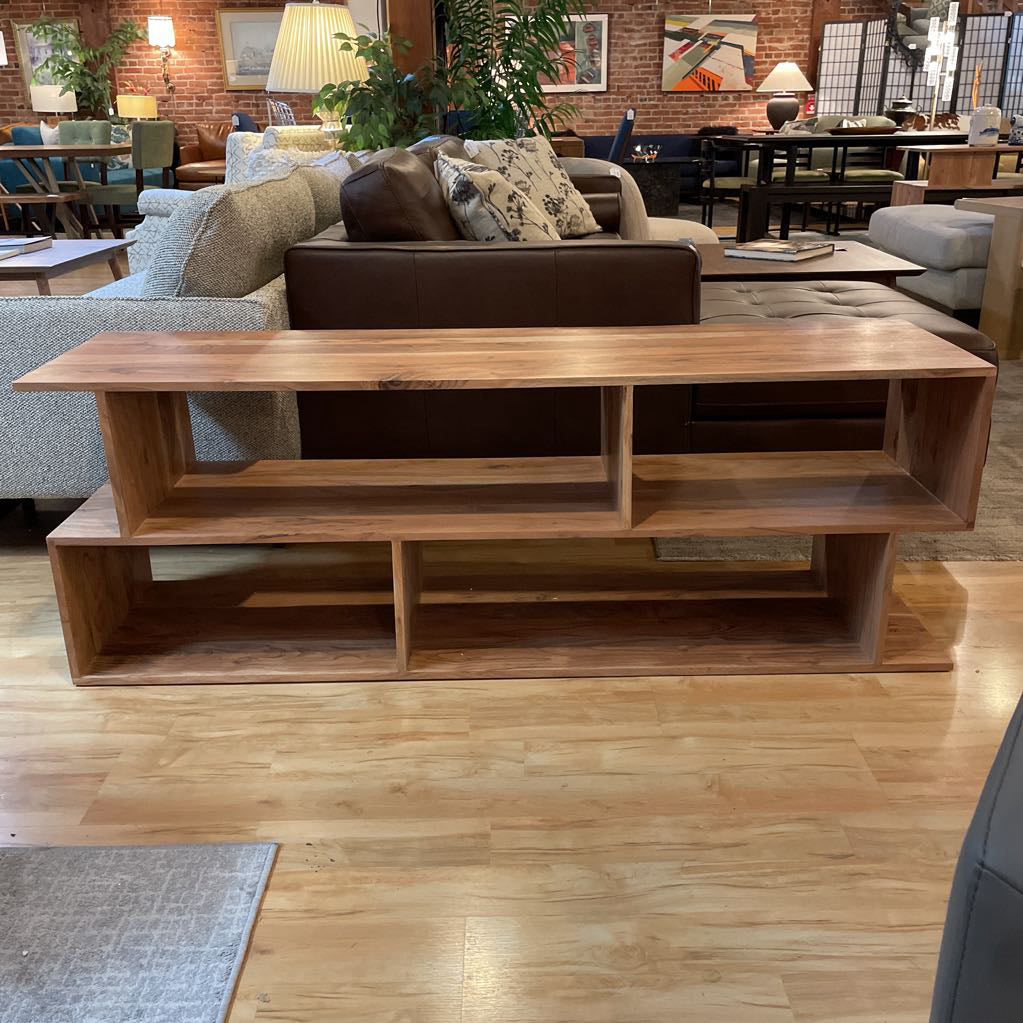 Natural Asymmetric TV Stand C MEDIA STANDS