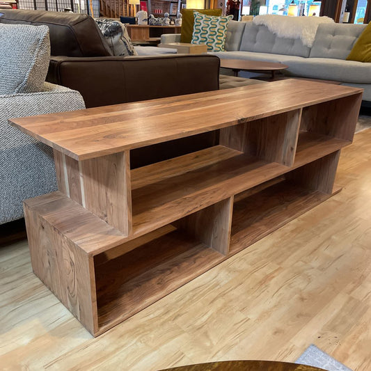 Natural Asymmetric TV Stand C MEDIA STANDS