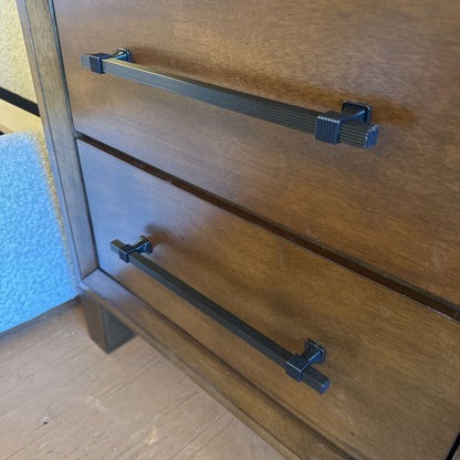 Bevel Framed Walnut Nightstand C NIGHTSTANDS