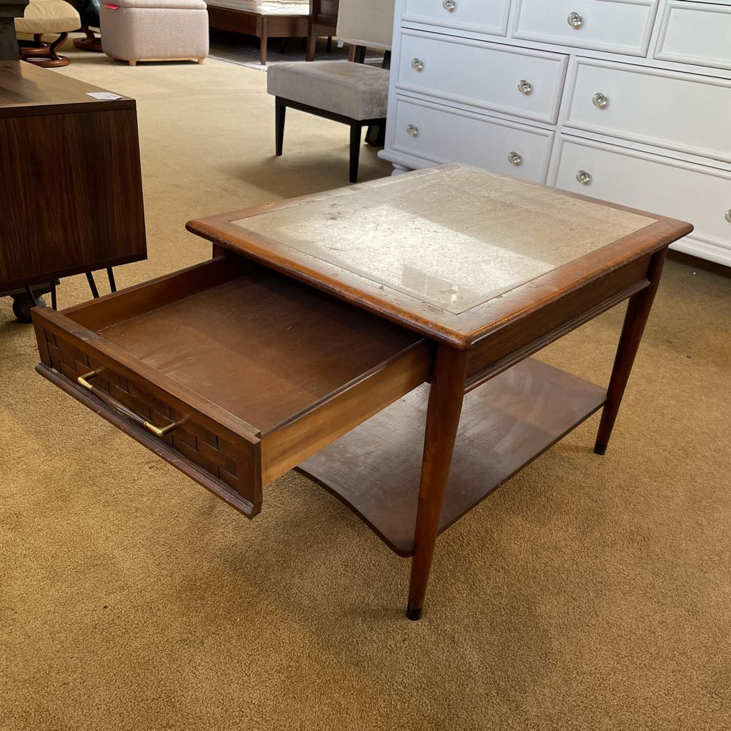 MCM Stone Top 1 Drawer Nightstand C NIGHTSTANDS