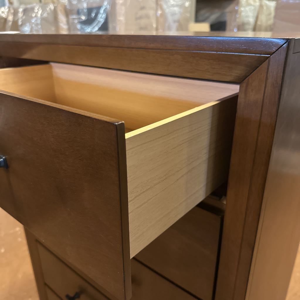 Bevel Framed Walnut Chest C HIGHBOYS