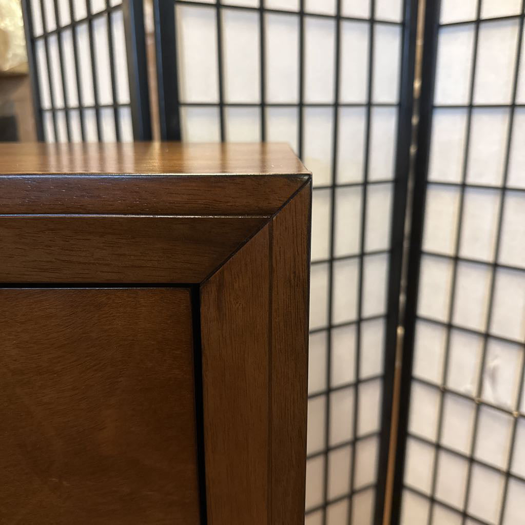 Bevel Framed Walnut Chest C HIGHBOYS