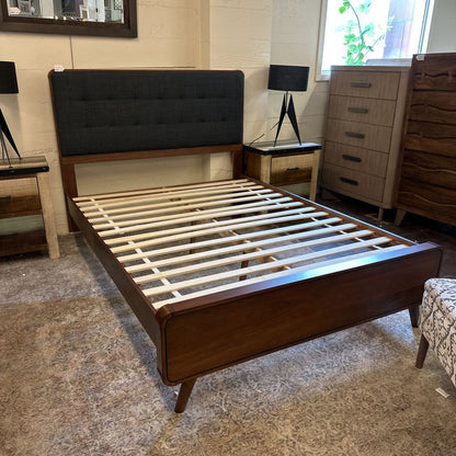 MC Walnut Queen Bed Frame