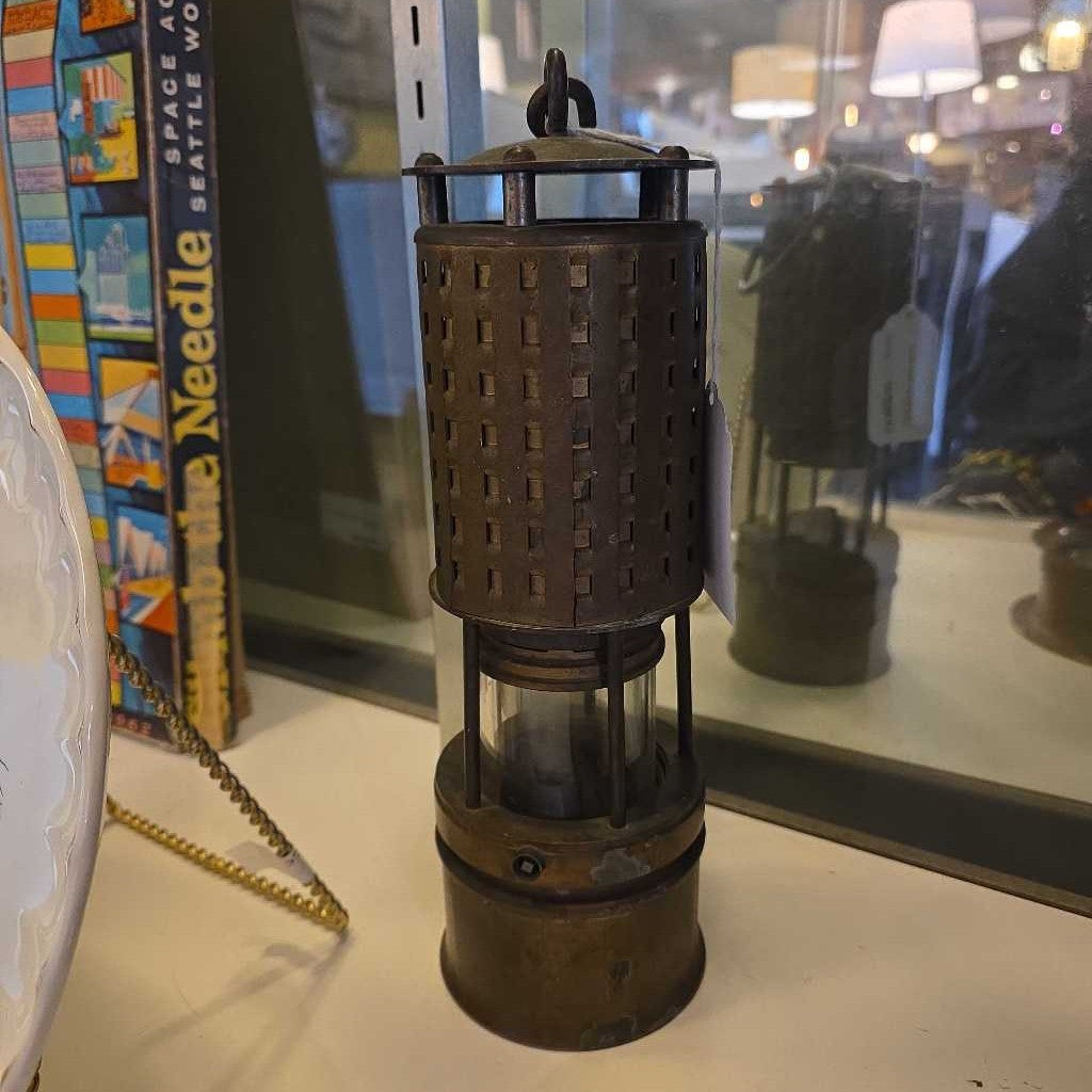 Antique Brass Koehler Miner's Lantern
