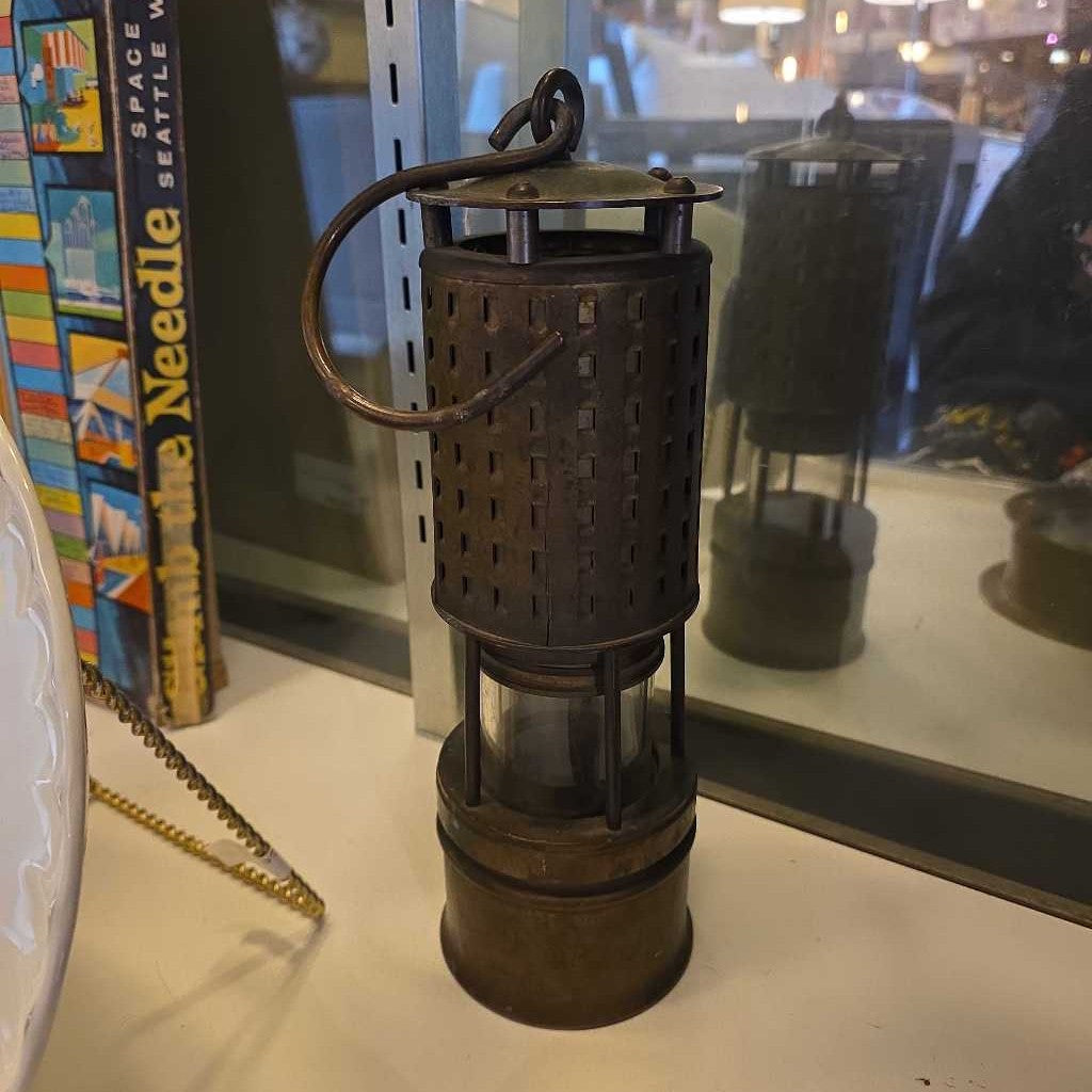 Antique Brass Koehler Miner's Lantern