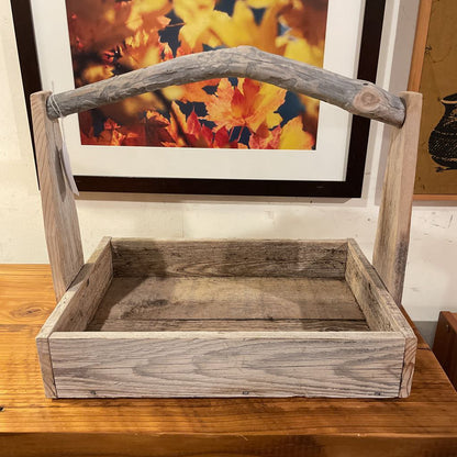 Bleached Boards Caddy with Driftwood Handle SMALLS