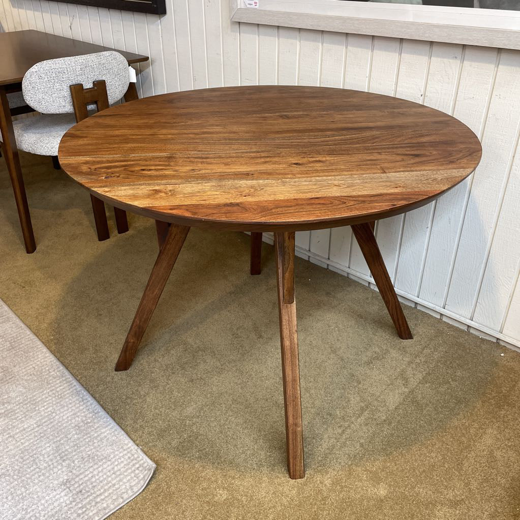 Walnut MC Round Dining Table C DINING TABLES