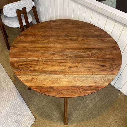 Walnut MC Round Dining Table C DINING TABLES