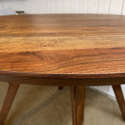 Walnut MC Round Dining Table