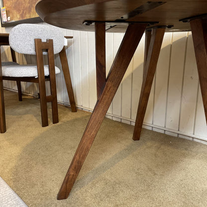 Walnut MC Round Dining Table