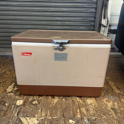 Vintage Tan Coleman Cooler UNIQUE FINDS