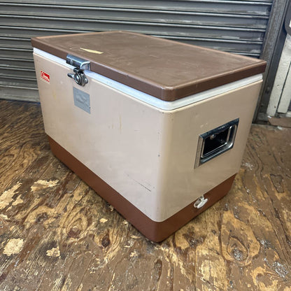 Vintage Tan Coleman Cooler UNIQUE FINDS