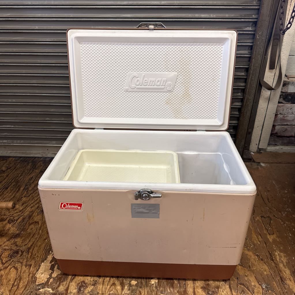 Vintage Tan Coleman Cooler UNIQUE FINDS