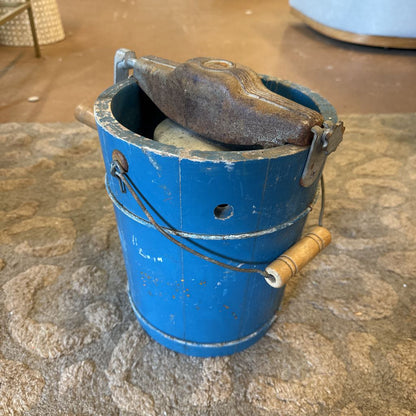 Vintage Blue Husky Freezer Ice Cream Maker UNIQUE FINDS