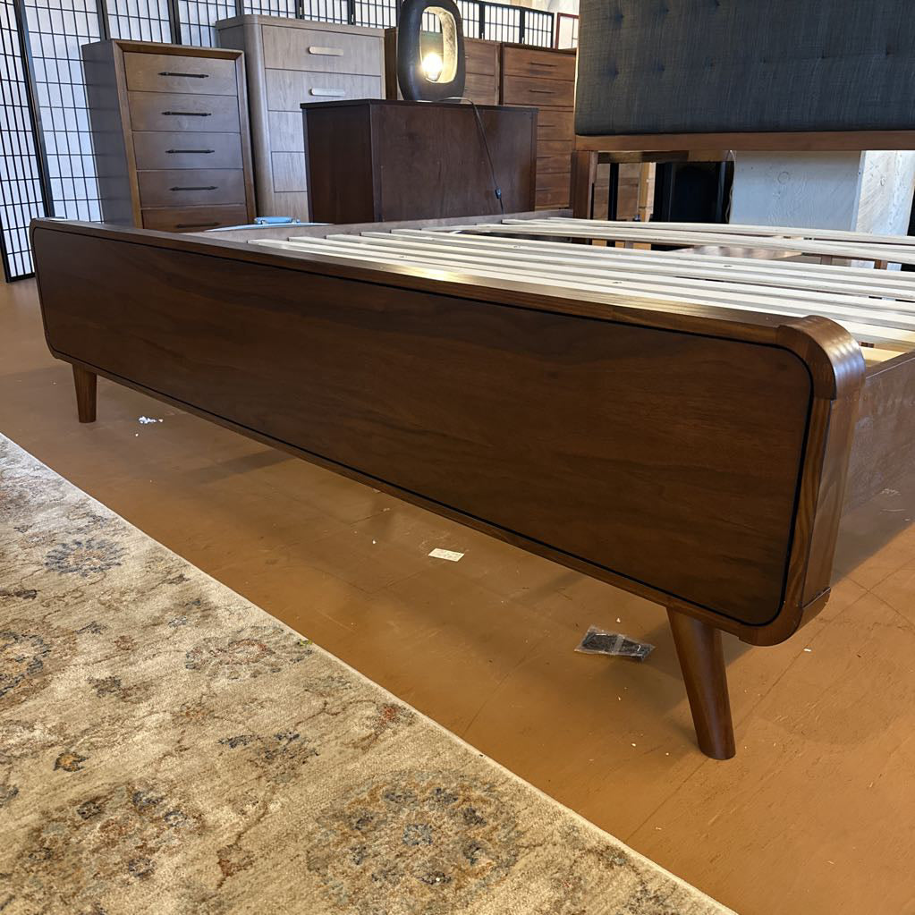 MC Walnut King Bed Frame