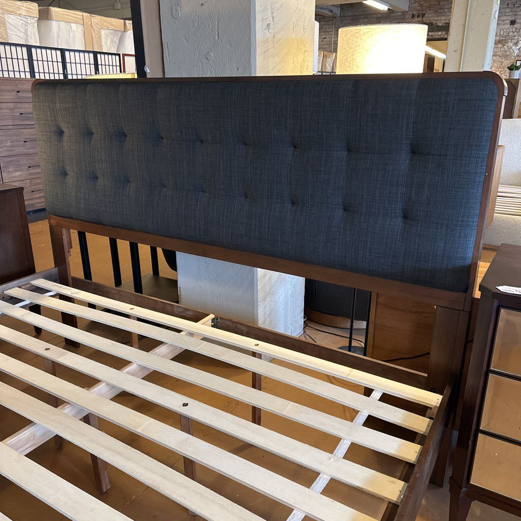 MC Walnut King Bed Frame