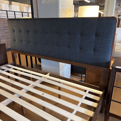 MC Walnut King Bed Frame