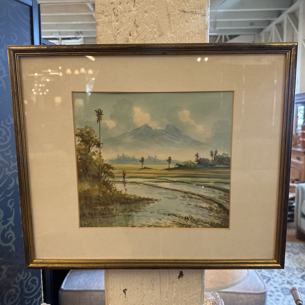 Original Water Color Farm Scene #2 ART