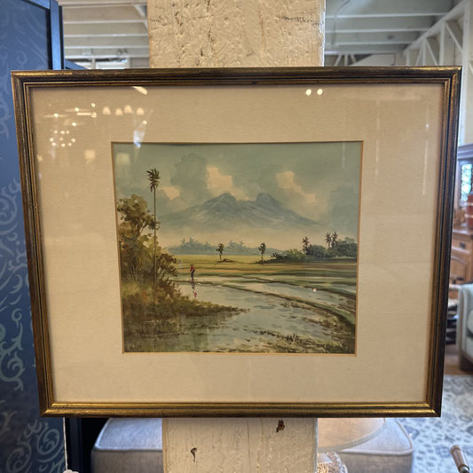 Original Water Color Farm Scene #2 ART