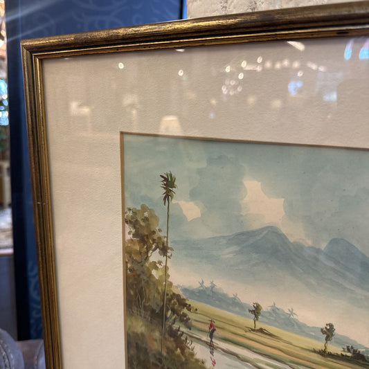 Original Water Color Farm Scene #2 ART