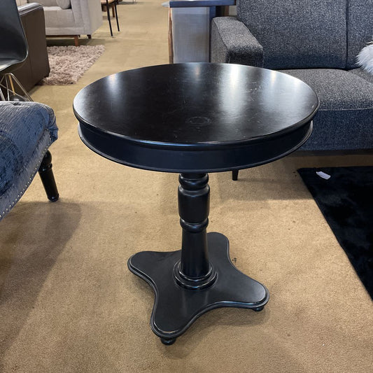 Black Round Side Table C SIDE TABLES
