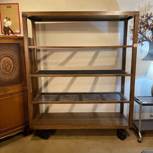 Fine Mesh 4 Shelf Wheeled Shelving