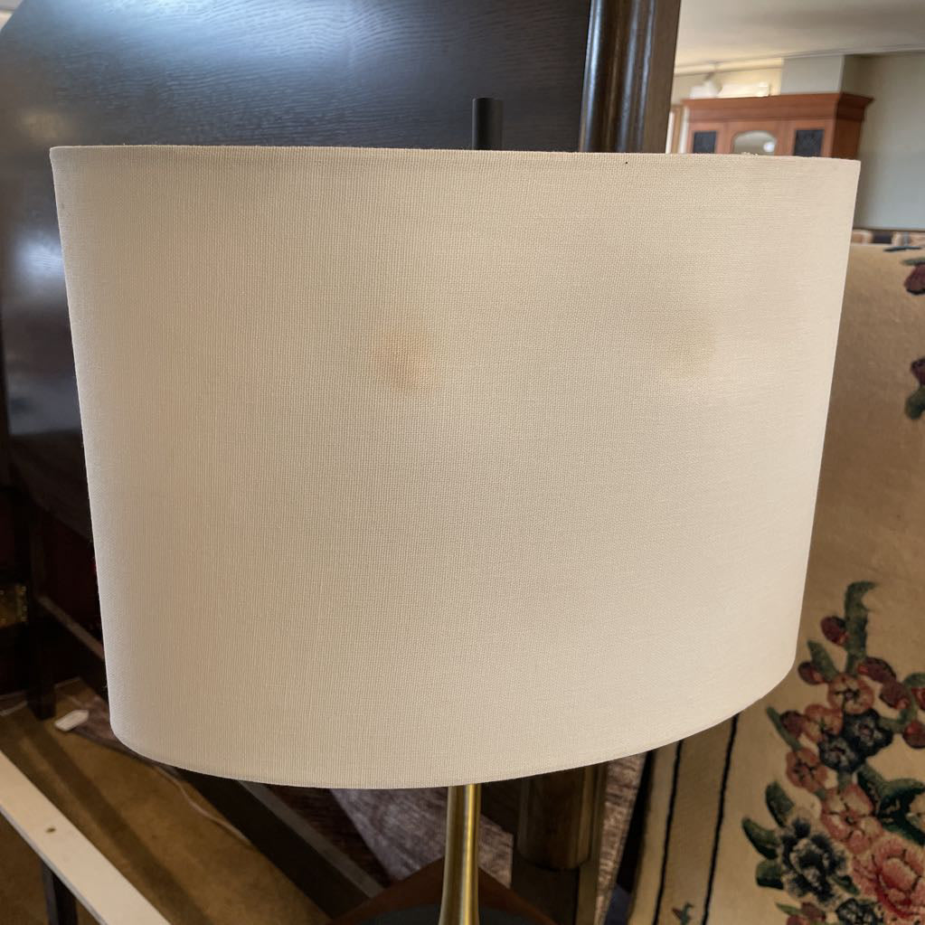 Black & Brass Double Bulb Table Lamp LAMPS