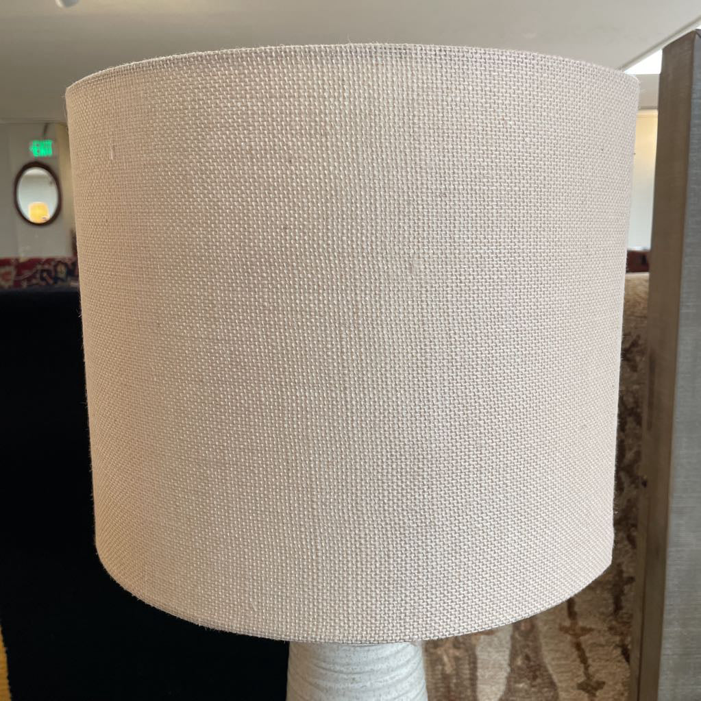 Bone Stripe Textured Tall Table Lamp LAMPS