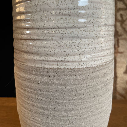 Bone Stripe Textured Tall Table Lamp LAMPS
