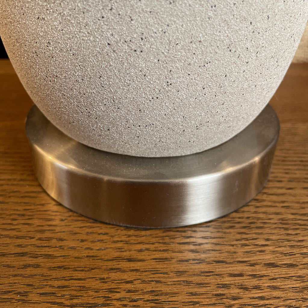 Bone Stripe Textured Tall Table Lamp LAMPS