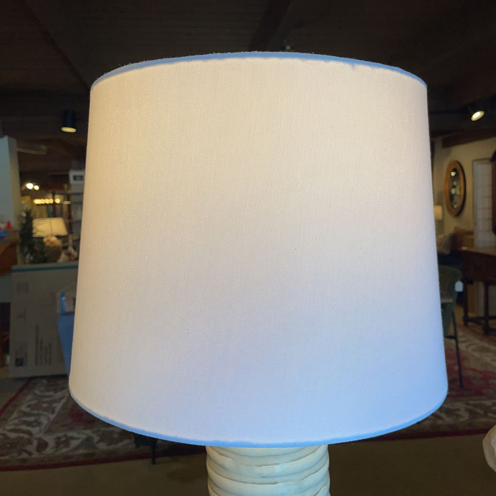 Tall Spun Stone Grey Table Lamp LAMPS