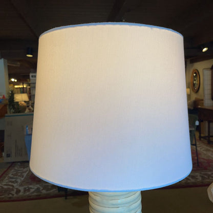 Tall Spun Stone Grey Table Lamp LAMPS