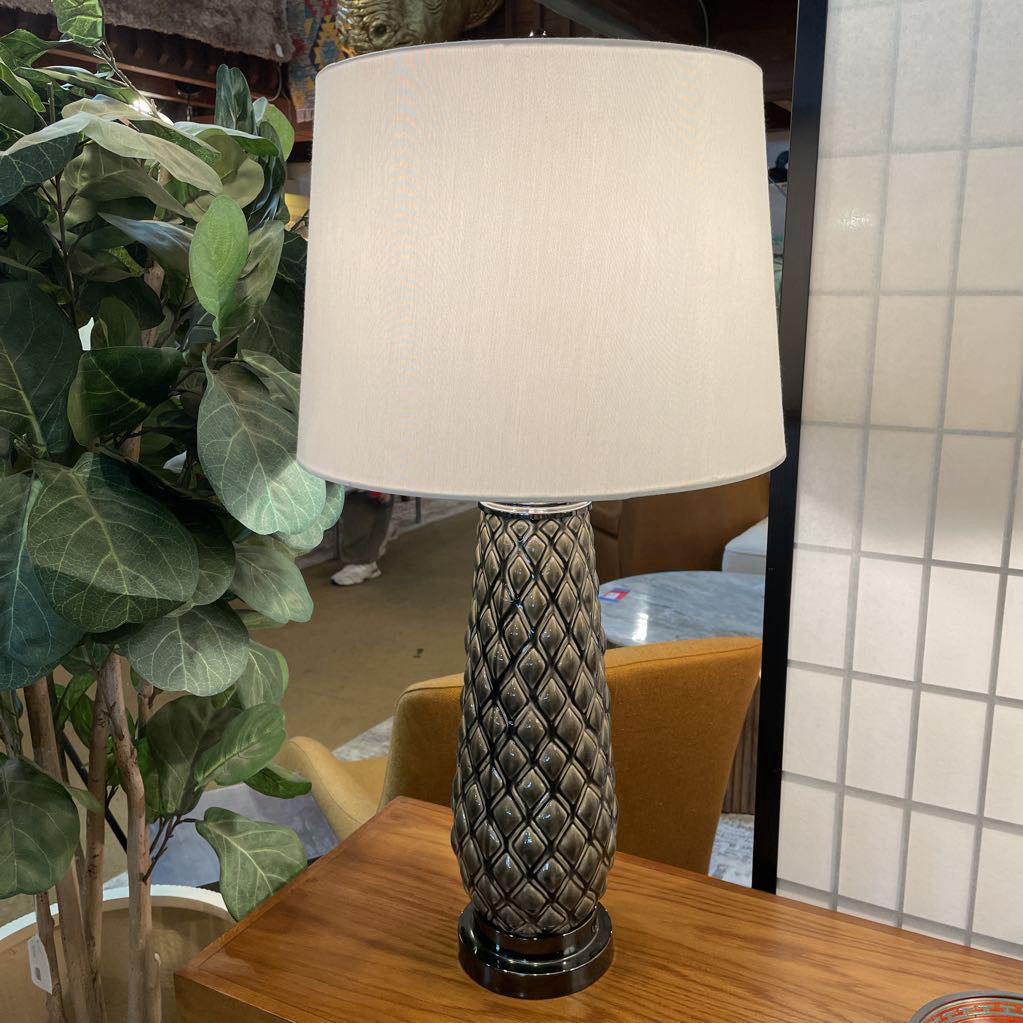 Black Pineapple Tall Table Lamp LAMPS