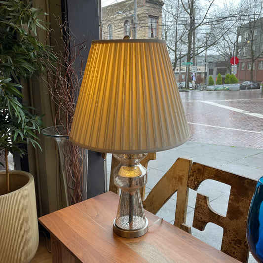 Silver Gold Crackle Table Lamp