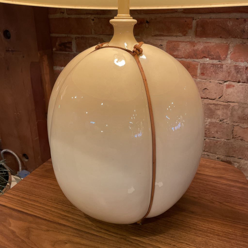 Cream Bulgey Table Lamp