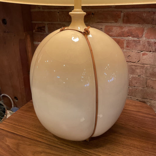 Cream Bulgey Table Lamp