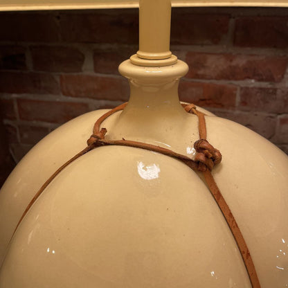 Cream Bulgey Table Lamp