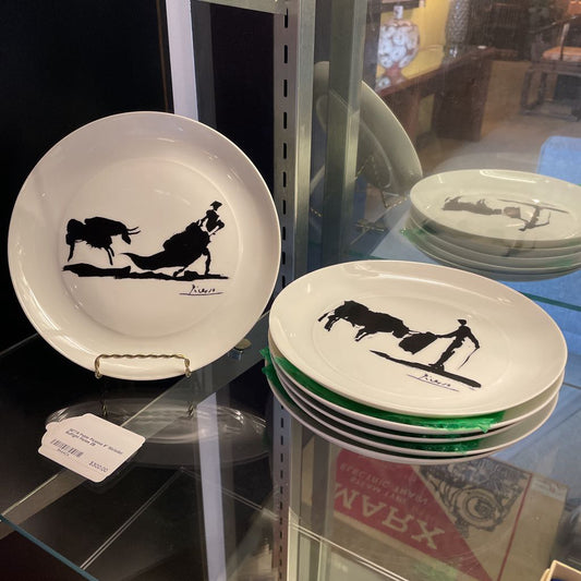 Set of 6 Pablo Picasso "Toros y Toreros" Plates