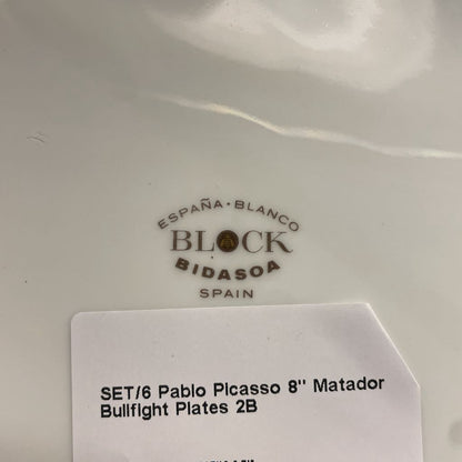 Set of 6 Pablo Picasso "Toros y Toreros" Plates UNIQUE FINDS