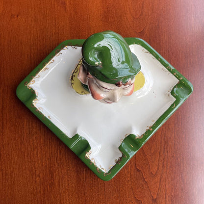 Vintage Fabulously Creepy Elf Head Vintage Ashtray UNIQUE FINDS