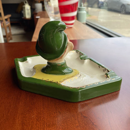 Vintage Fabulously Creepy Elf Head Vintage Ashtray UNIQUE FINDS