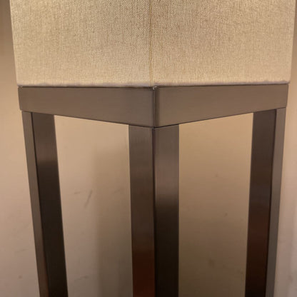 Silver Base Square Column Floor Lamp LAMPS
