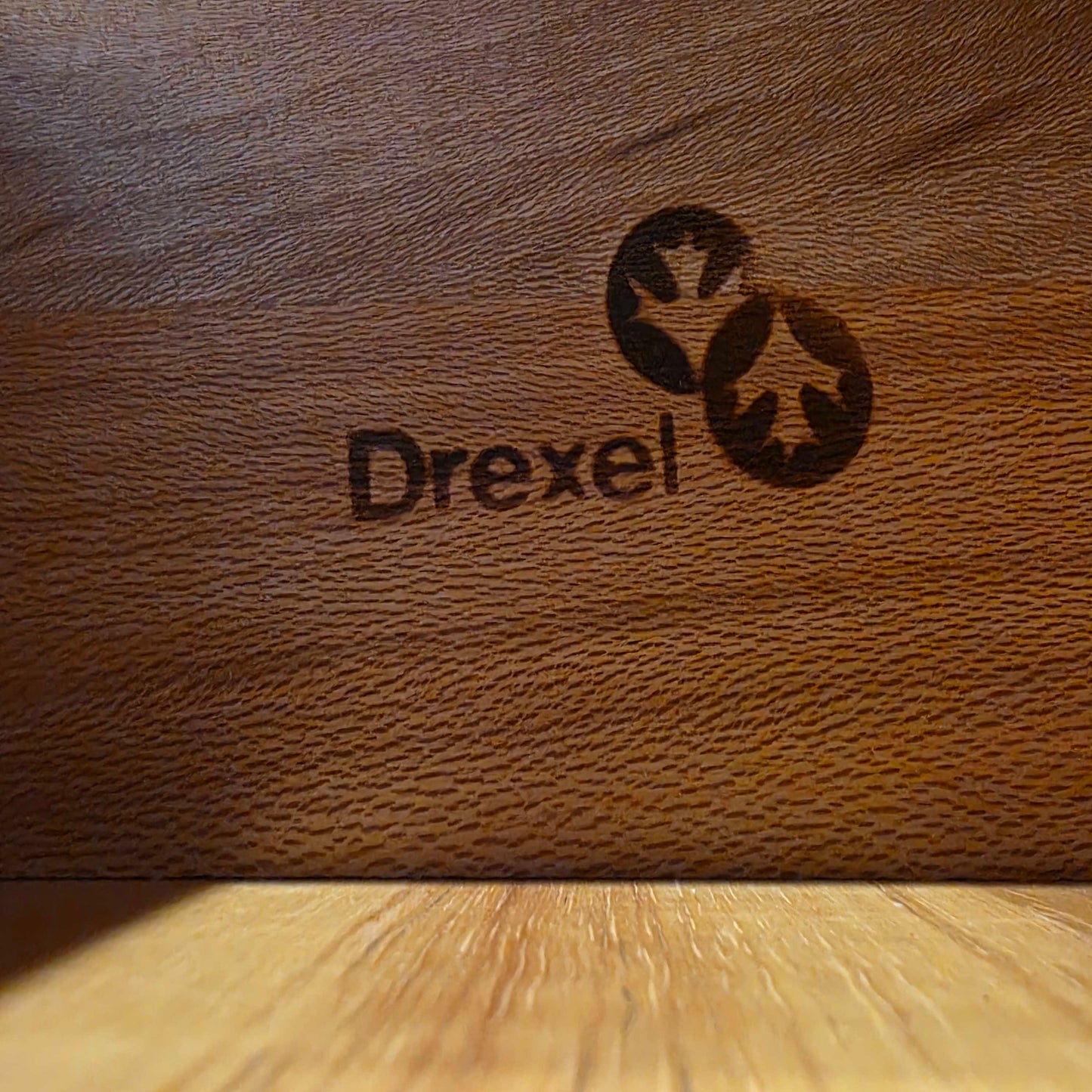 Drexel Heritage Campaign 2 Door 4 Drawer Tall Cabinet