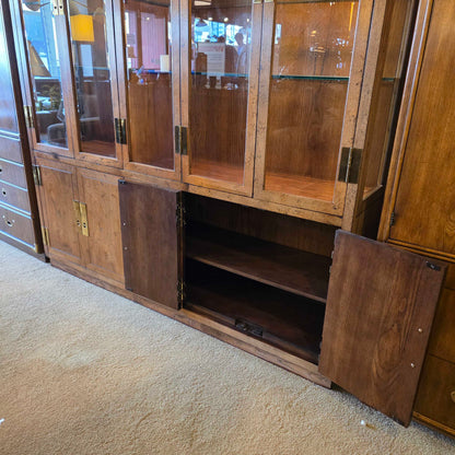 Henredon Glass Double Wide China Cabinet