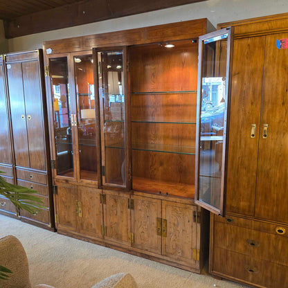 Henredon Glass Double Wide China Cabinet