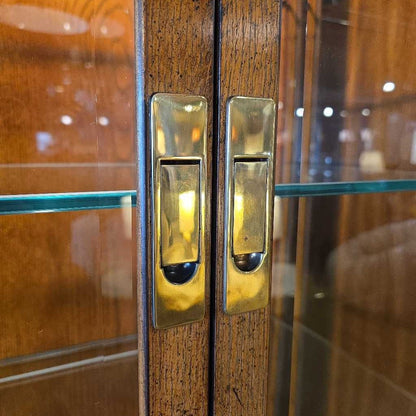 Henredon Glass Double Wide China Cabinet