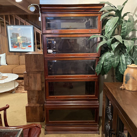 5 Tier Dark Wood Barrister Case